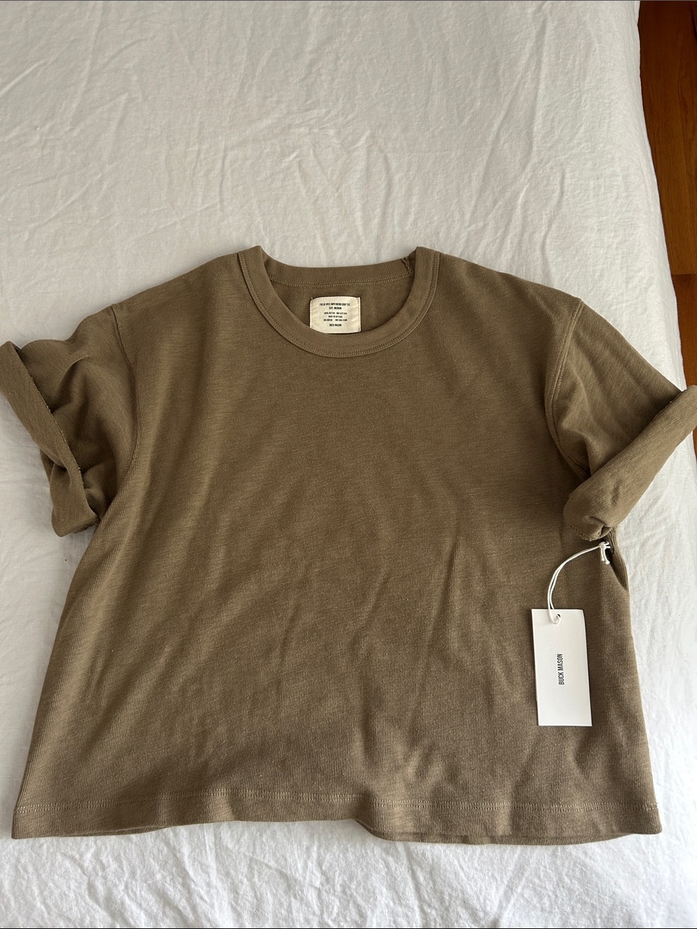 Buck Mason FIELD-SPEC BOYFRIEND CROP TEE - Picture 3 of 6